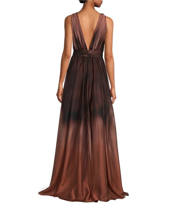 Organza Ombre Maxi Dress