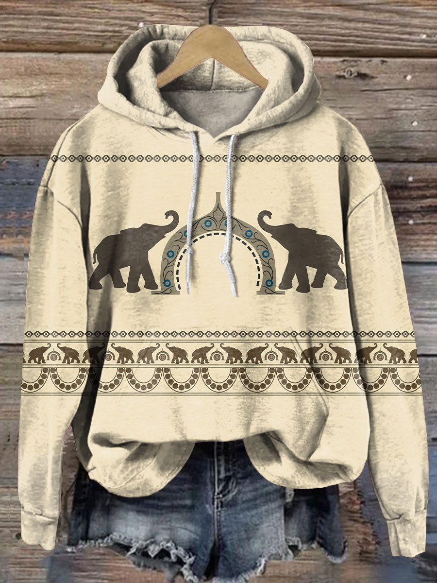 Baby Elephant Art Print Casual Sweatshirt