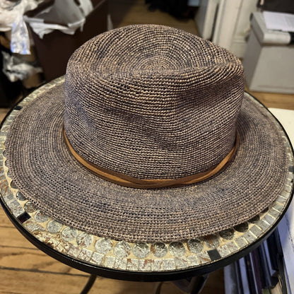 [New] Can be rolls up for packing- Goorin Handmade RAFFIA HAZE Fedora