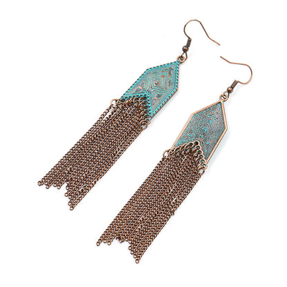 Alloy Tassel Earrings