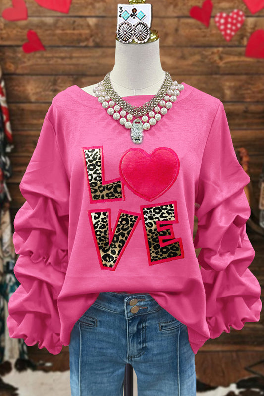 Classic Valentine's Day Contrast Sweatshirt