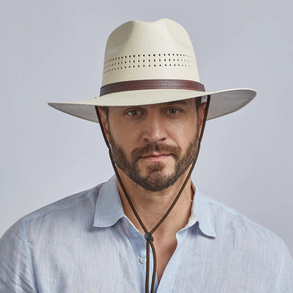 Barcelona - Mens Wide Brim Straw Sun Hat