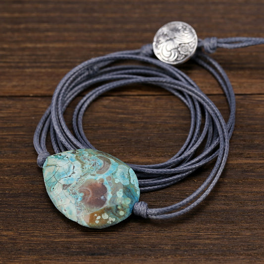 Unisex Vintage Ocean Stone Bohemian Bracelet