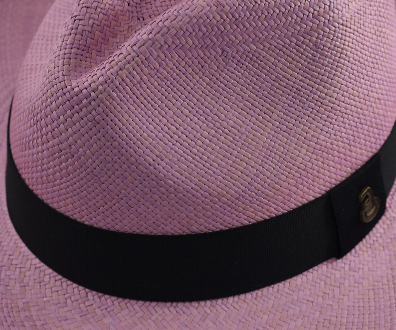 Lilac Classic Fedora | Genuine Panama Hat | Toquilla Straw | Handwoven in Ecuador - EA