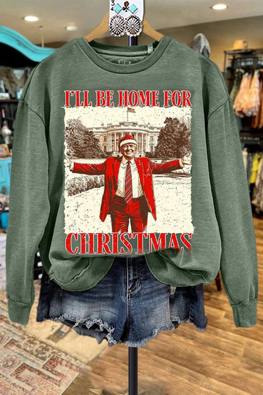 Classic Contrast Color Christmas Sweatshirt