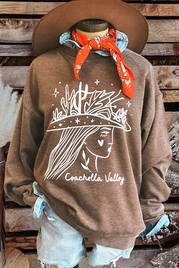 Cowgirl Printed Sweatshirt