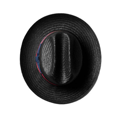 Tienda SG Miller Ranch Fedora - Black Patriotic Straw Hat [BUY 2 FREE SHIPPING & BOX PACKING]