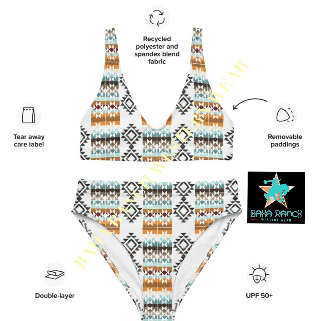 Yeehaw Aztec Blanket Print Bikini