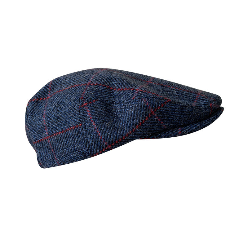 THE PEAKED Marl Flat Hat Ardmore-Harris Tweed