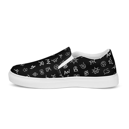 Cattle Brands Women__ Slip-on Canvas Shoes