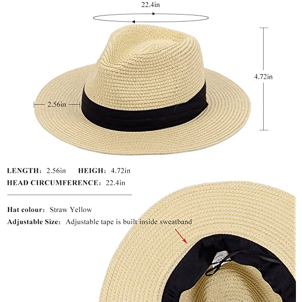 Panama Straw Hats for Men & Women (two Bands)[Fast shipping and box packing]