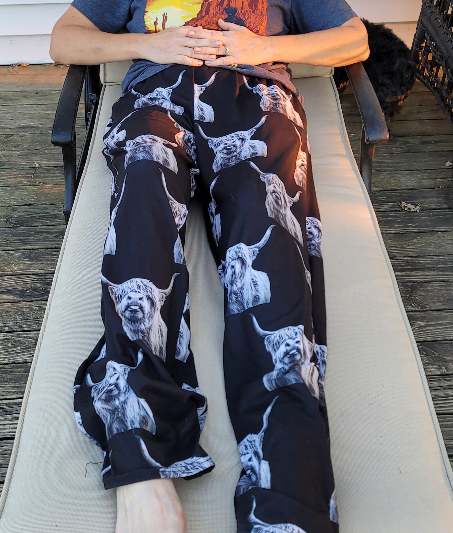 Highland Cow Unisex Wide Leg Pants