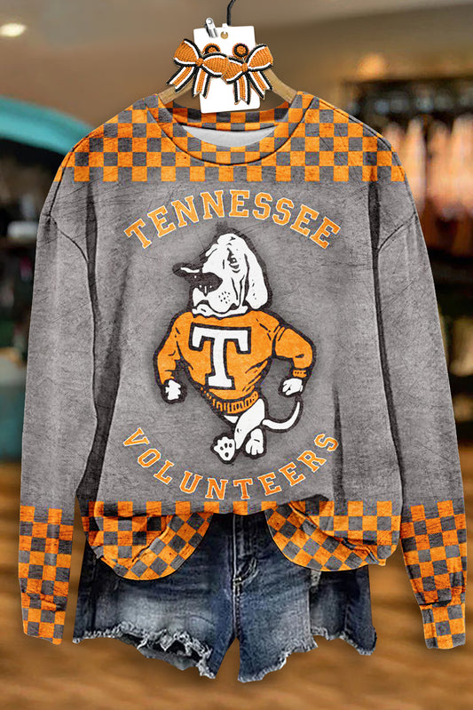 Casual Tennessee Vols Print Sweatshirt