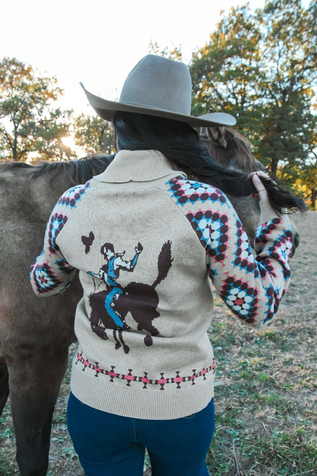 Western Rodeo Cardigan by Tash Polizzi  cardigan