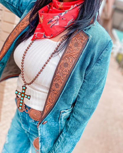 Women's retro western style suit jacket