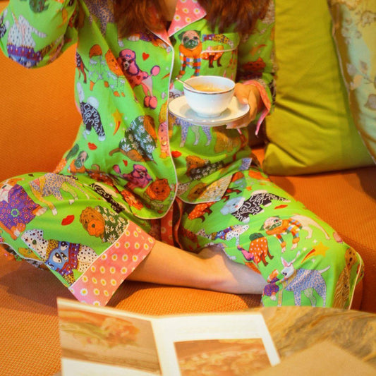 Artistic Illustration Pajama Set