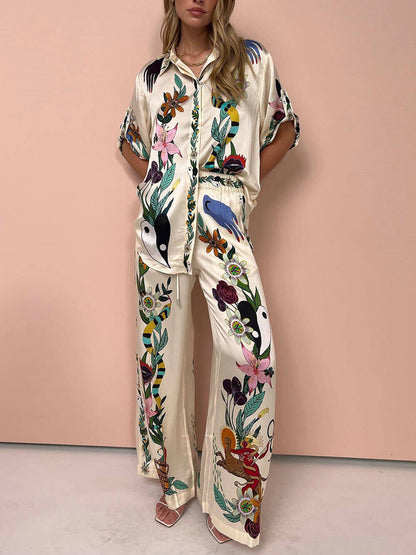 Modern Sophisticated Satin Unique Print Set