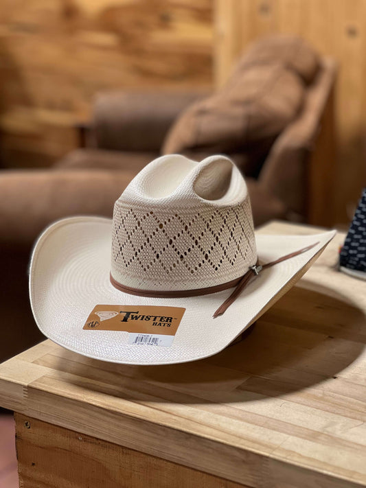 Twister | 30X Shantung 4 1/2" Cattleman's Straw Cowboy Hat