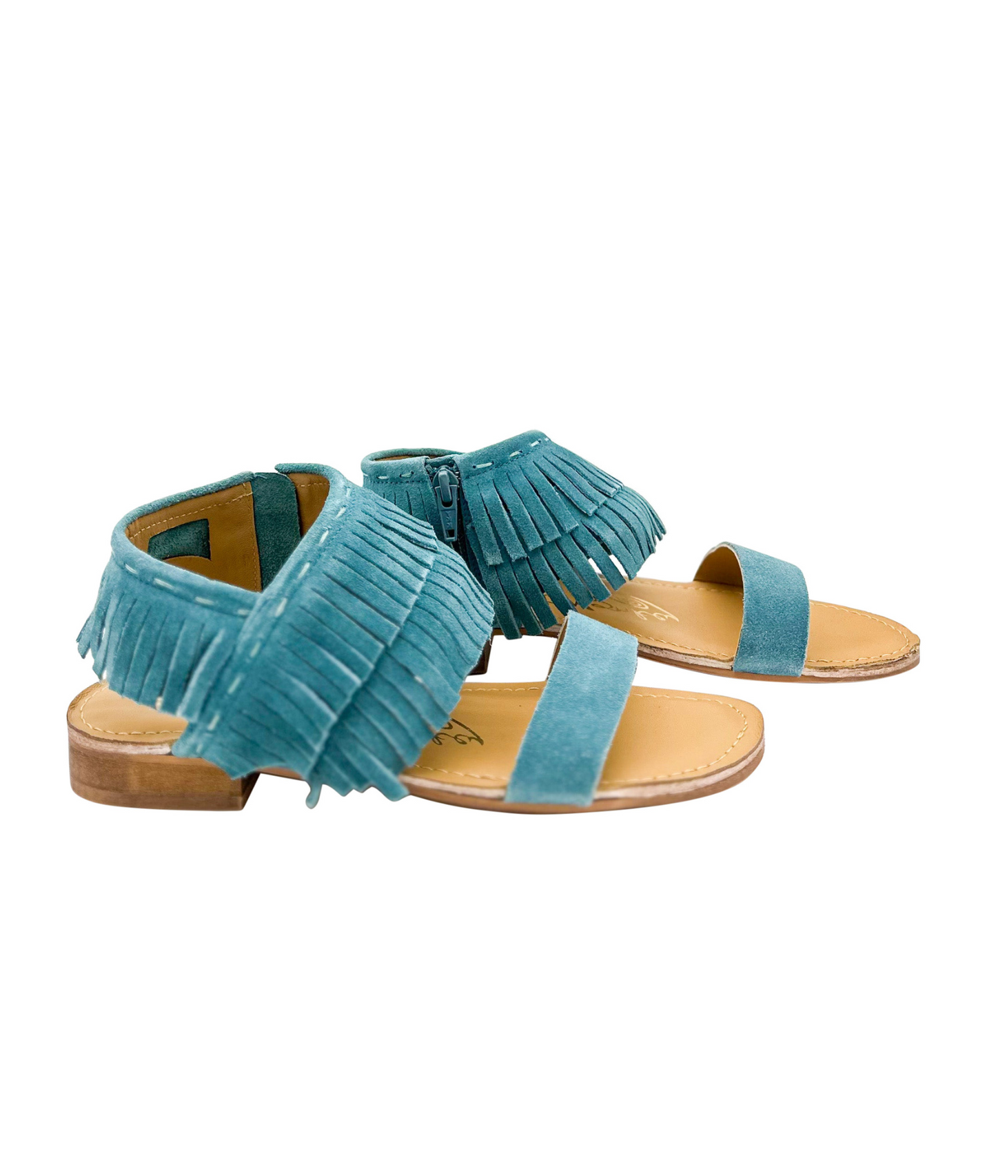 Naughty Monkey Fringe Star Sandal in Teal