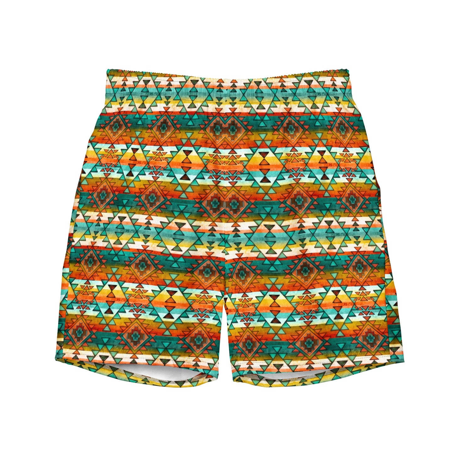 Yeehaw Native Aztec Men's Swim Trunks