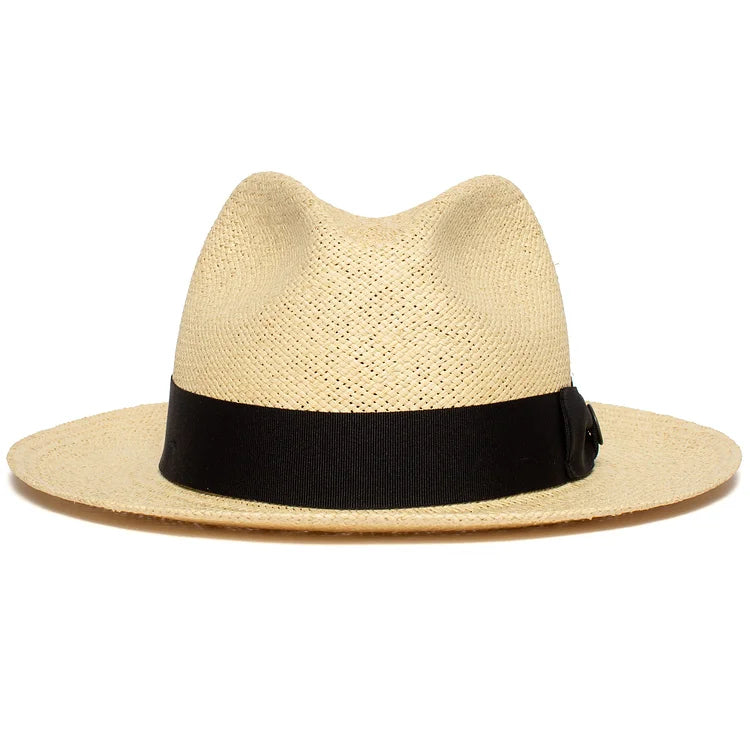 Can be rolls up for packing-Classic Traveller Panama Hat [Fast shipping and box packing]