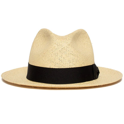 Can be rolls up for packing-Classic Traveller Panama Hat [Fast shipping and box packing]