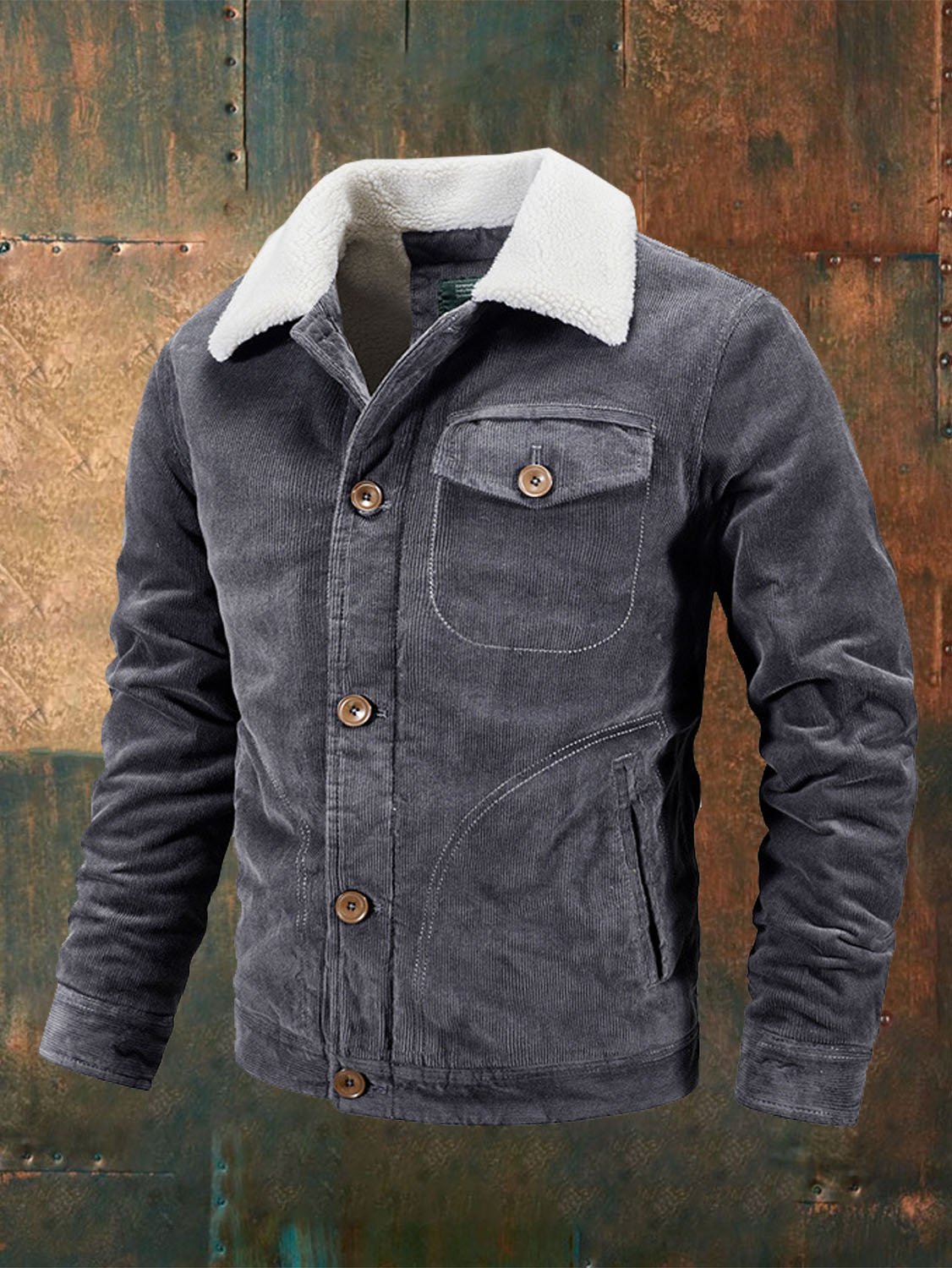 Men's Corduroy Jacket Warm Cotton Jacket