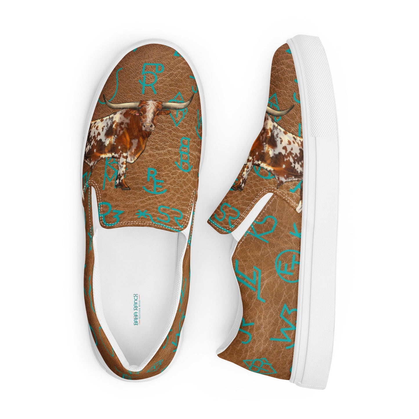 Longhorn & Brands Women__ slip-on canvas shoes