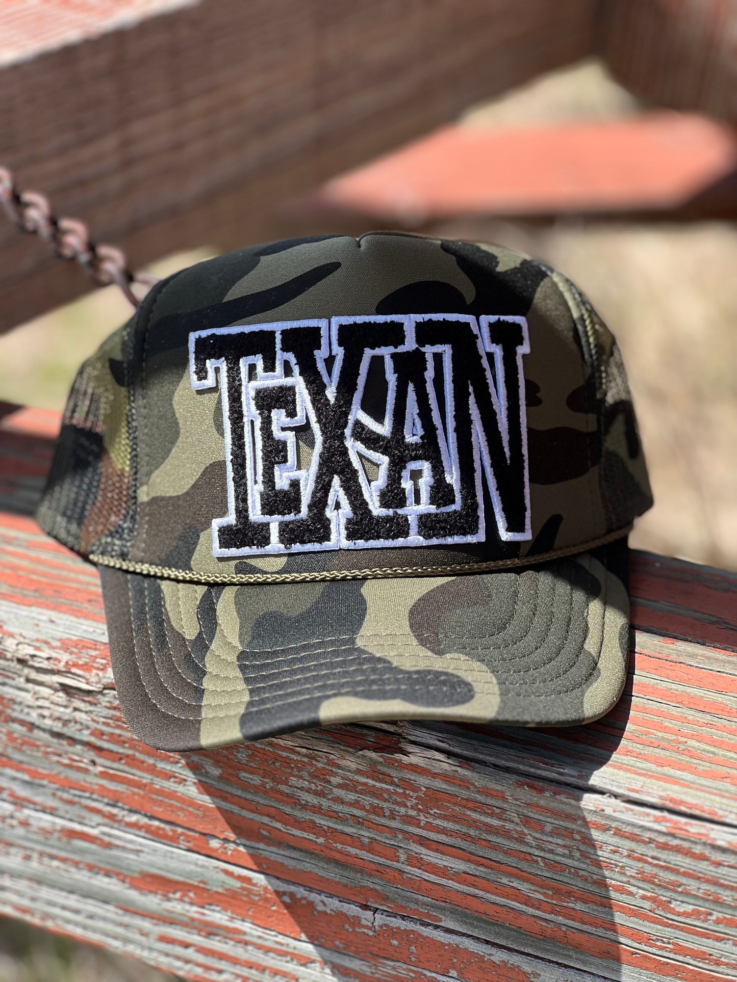 Texan Chenille Foam Trucker Cap