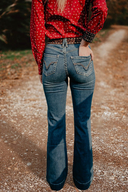 Vintage Washed Straight Jeans