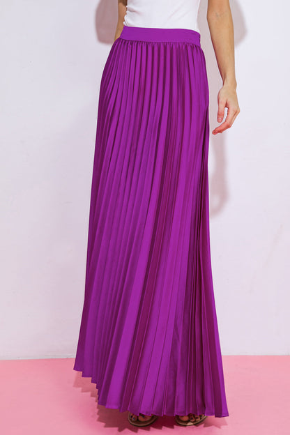 Wonderful Wishes Satin Maxi Skirt