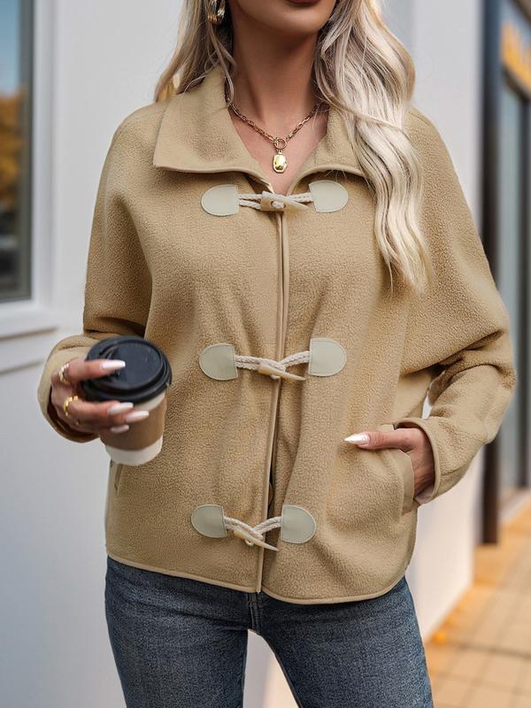 Women's Casual Lapel Fleece Jacket