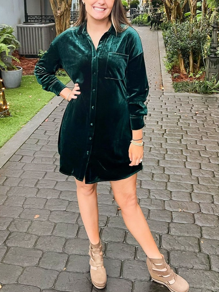 Velvet Cocktail Mini Dress