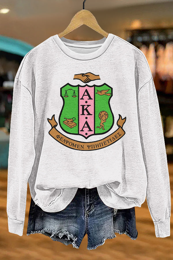 Classic AKA Club Print Sweatshirt