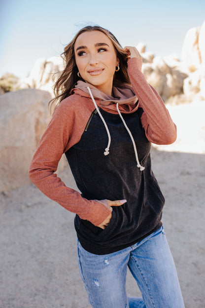 Ampersand Avenue DoubleHood_ Sweatshirt - Canyon Drive