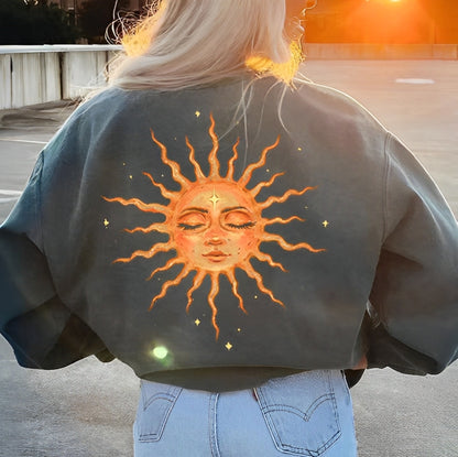 Meet The Sun Print Sweatshirt