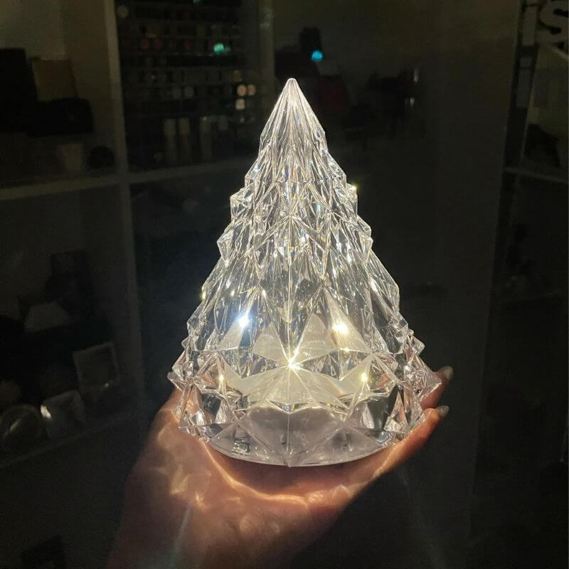 Crystal Diamond Christmas Tree Night Light