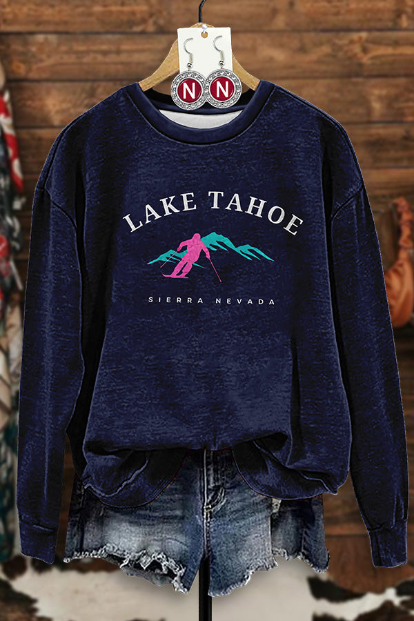 Lake Tahoe Retro Ski Sweatshirt