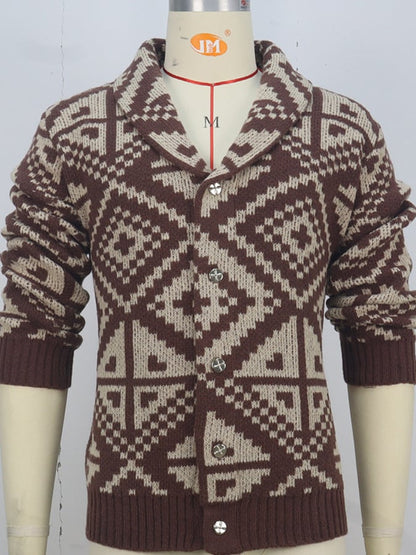 Men's Vintage Knitted Sweater Jacket