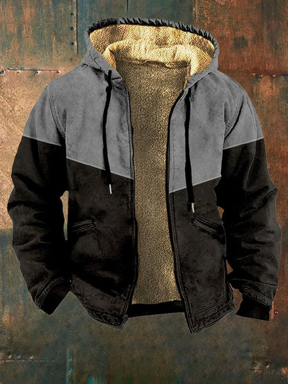 Men's Retro Casual Zipper Outerwear