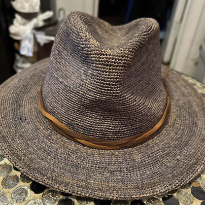 [New] Can be rolls up for packing- Goorin Handmade RAFFIA HAZE Fedora