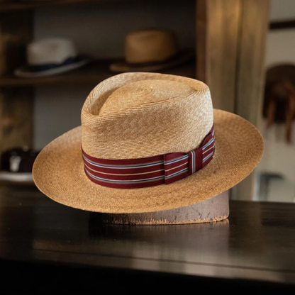 The Refined Explorer Straw Fedora Hat