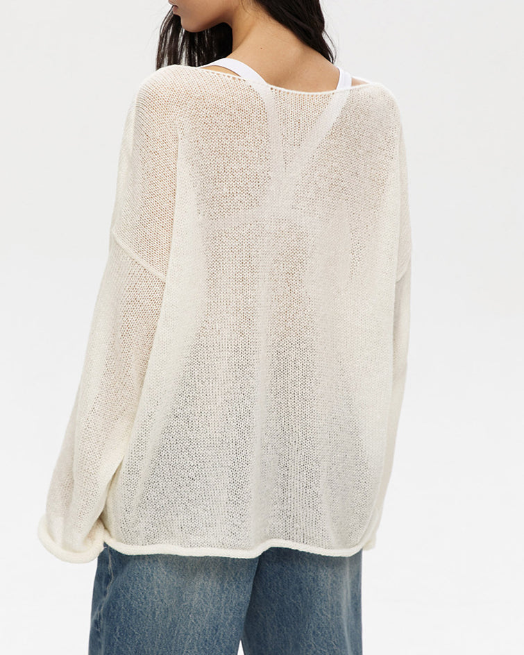 Hollow See-Through Sweater