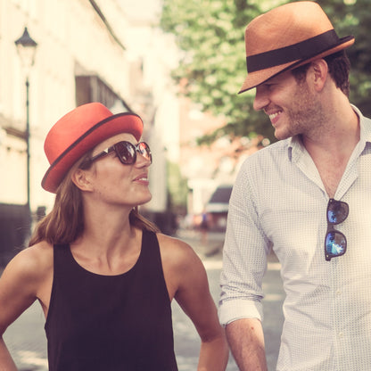 Trilby Panama - Burnt Orange-FREE SHIPPING