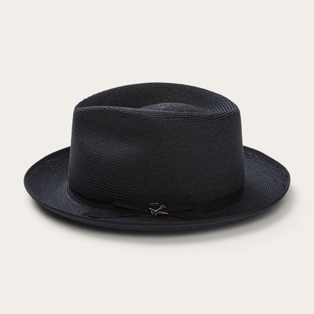 STRATOLINER HEMP FEDORA -BLACK