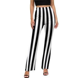 Beetlejuice Striped Flare Pants