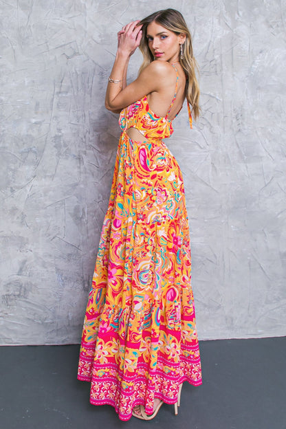 Sweet Beauty Woven Maxi Dress