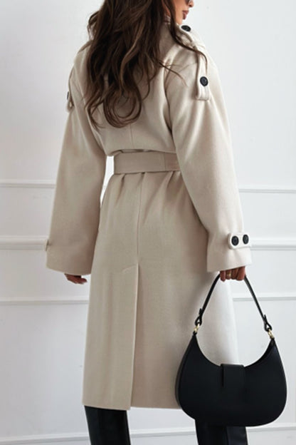 Women's Casual Solid Color Long Coat