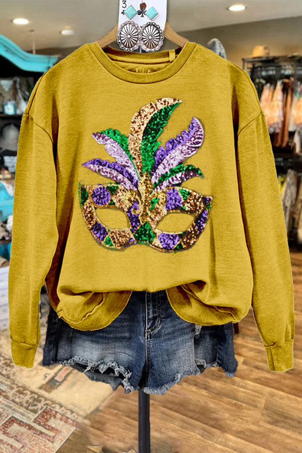 Casual Mardi Gras Sweatshirt