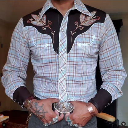 Western Long Sleeve Men's Shirt 0